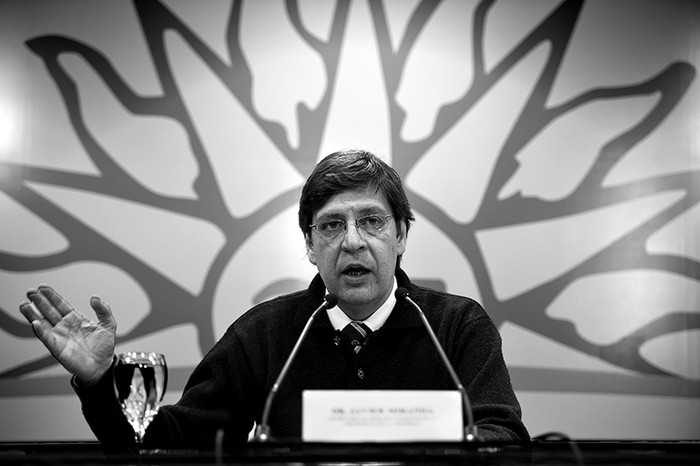 Javier Miranda, secretario de Derechos Humanos de Presidencia de la República, ayer, en la Torre Ejecutiva. / Foto: Nicolás Celaya