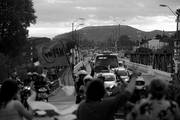 Caravana de la fórmula presidencial del Frente Amplio, ayer, entrando a la ciudad de Minas. / Foto: Fernando Morán