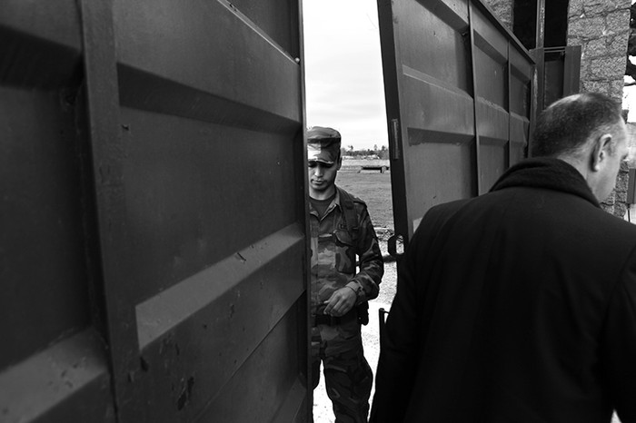 Jose Luis González, ayer, a su ingreso en la cárcel de Domingo Arena./Foto: Pedro Rincón