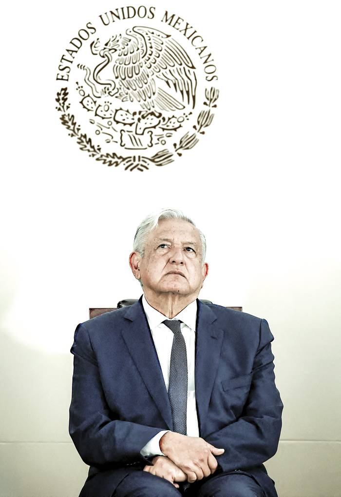 Andrés Manuel López Obrador en Naucalpan, Estado de México, el 22 de junio. · Foto: Alfredo Estrella, AFP