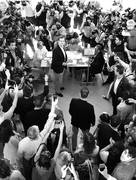 Mariano Rajoy, después de votar en las elecciones generales de España
en el colegio electoral de la universidad Bernadette en Moncloa-
Aravaca, Madrid, España. Foto: José Jordan, Afp
