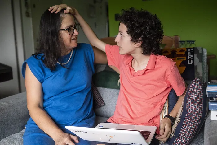 Deysi y Mateo. · Foto: Alessandro Maradei