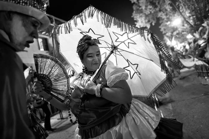 Desfile de Llamadas, ayer, en los barrios Sur y Palermo. Foto: Nicolás Celaya