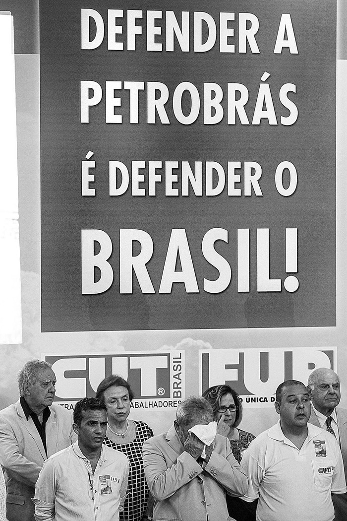 Luiz Inácio Lula da Silva, ex presidente de Brasil, participa en un acto en favor de Petrobras, el 24 de febrero, en Río de Janeiro (Brasil). Foto: Antonio Lacerda, Efe