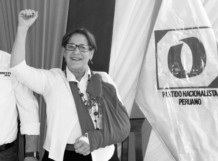 Susana Villarán, ex alcaldesa de Lima, el 20 de diciembre. Foto: Efe, prensa Partido Nacionalista