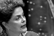 Dilma Rousseff durante la sesión del Congreso Nacional, ayer, en Brasilia. Foto: Evaristo Sa, Afp