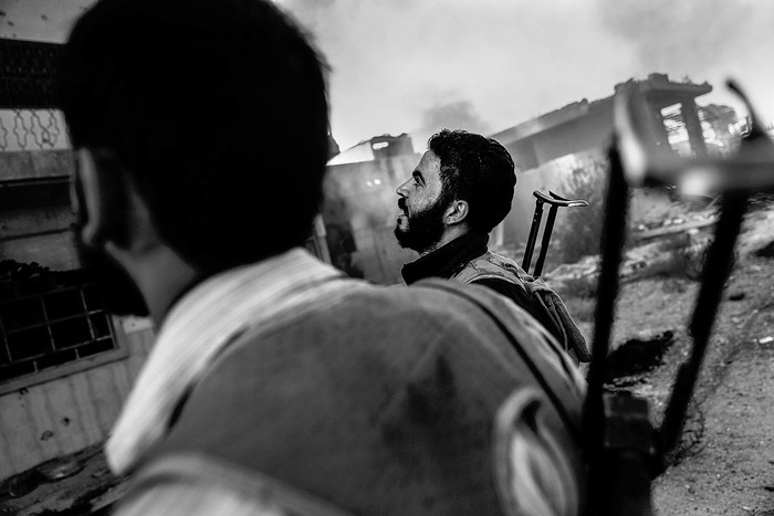 Combatientes del Ejército del Islam, ayer, en las afueras de Damasco, Siria. Foto: Sameer Al-Doumy, Afp