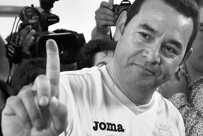 Jimmy Morales, presidente guatemalteco. Foto: Rodrigo Arangua, AFP (archivo, octubre de 2015)