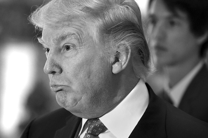 Donald Trump en una rueda de prensa, ayer, en Trump Tower, en Nueva York. Foto: Timoteo A Clary, AFP