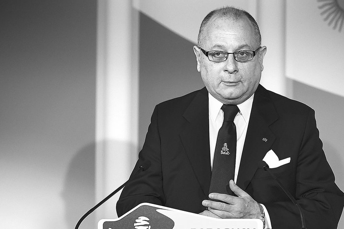 Jorge Faurie, durante una conferencia de prensa en París. Foto: Franck Fife, AFP (archivo, noviembre de 2016)