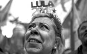 Manifestación en apoyo al ex presidente brasileño Luiz Inácio Lula da Silva, ayer, en San Pablo, Brasil. Foto: Miguel Schincariol, AFP