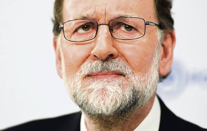 Mariano Rajoy, en una reunión del comité ejecutivo nacional Partido Popular, ayer, en Madrid.
 · Foto: Gabriel Bouys