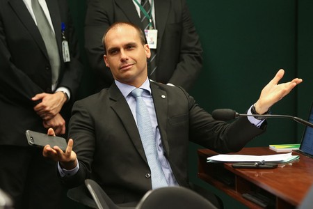 Eduardo Bolsonaro.
· Foto: Fábio Rodrigues Pozzebom Eduardo Bolsonaro.
· Foto: Fábio Rodrigues Pozzebom