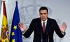 Pedro Sánchez, primer ministro español, durante una conferencia de prensa en el palacio de La Moncloa, en Madrid, el 7 de noviembre. · Foto: Óscar del Pozo Pedro Sánchez, primer ministro español, durante una conferencia de prensa en el palacio de La Moncloa, en Madrid, el 7 de noviembre. · Foto: Óscar del Pozo