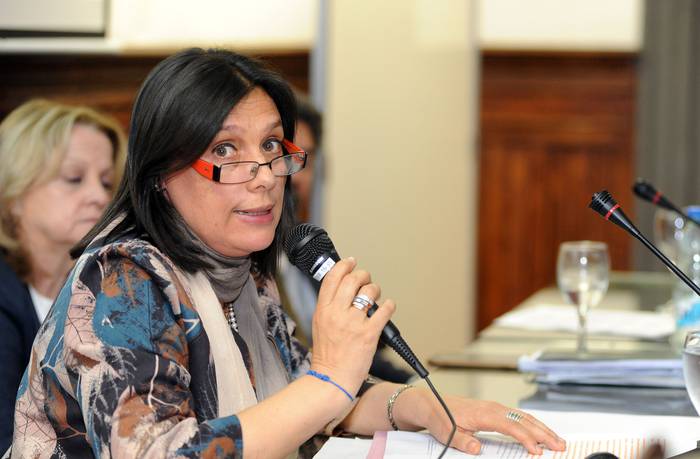Beatriz Duran, en el encuentro Enfoque Interdisciplinar contra la violencia a la mujer por razones de género. · Foto: Federico Gutiérrez