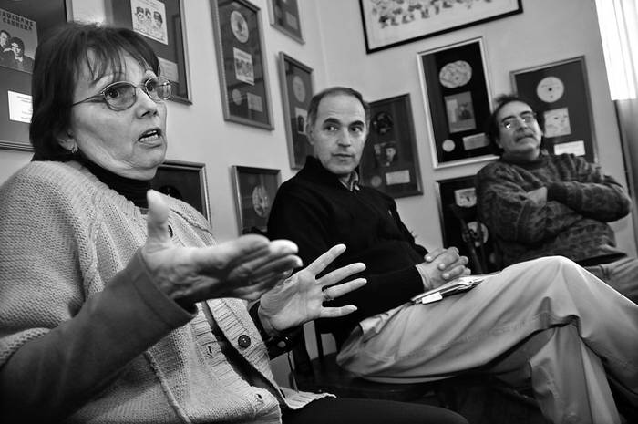 Elena Silveira, Rubén Olivera y Mauricio Ubal · Foto: Javier Calvelo