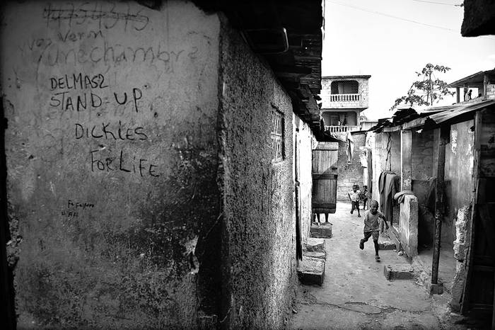 Barrio de Mariella, en Puerto Príncipe, Haití, el 29 de diciembre de 2015. Foto:Héctor Retamal, Efe