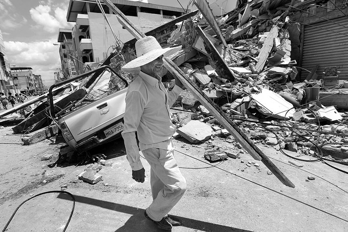 Portoviejo, Ecuador, ayer. Foto: Juan Cevallos, Afp