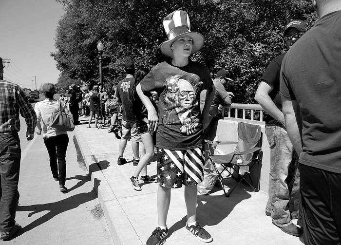 Acto de campaña de Donald Trump en Lynden, Washington, el 7 de mayo. Foto: Jason Redmond, Afp