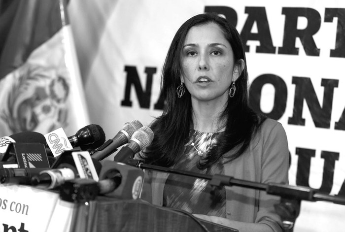 Nadine Heredia durante una rueda de prensa en Lima, Perú. Foto: Afp, s/d de Autor (archivo, octubre de 2015)