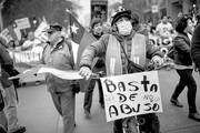 Trabajadores chilenos durante una protesta contra las Administradoras de Fondos de Pensión,
el domingo, en Santiago de Chile. Foto: Martín Bernetti, Afp