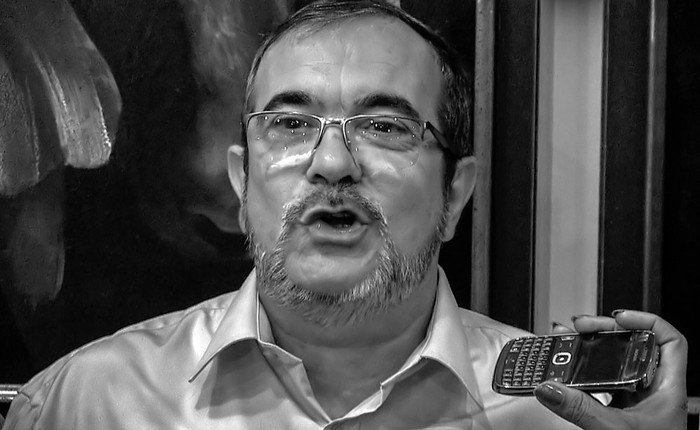 Timochenko, comandante de las Fuerzas Armadas Revolucionarias de Colombia, el 2 de octubre, en La Habana. Foto: AFP, s/d de autor