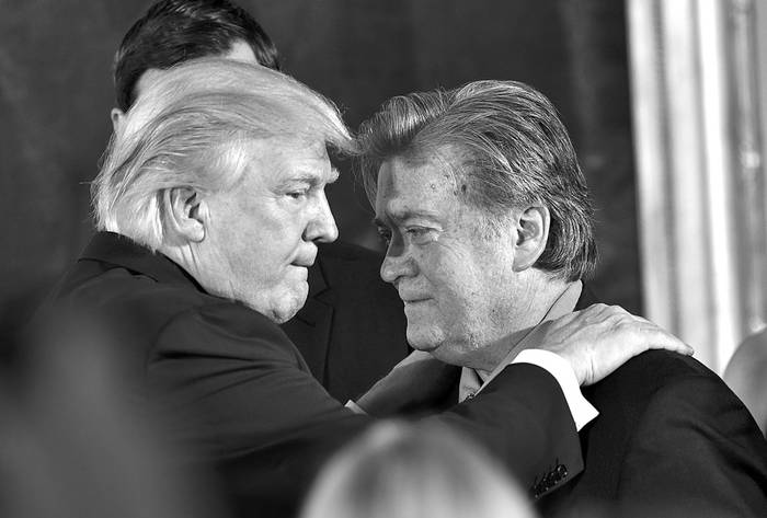 Donald Trump y Stephen Bannon en la Casa Blanca. Foto: Mandel Ngan, AFP (archivo, enero de 2017)
