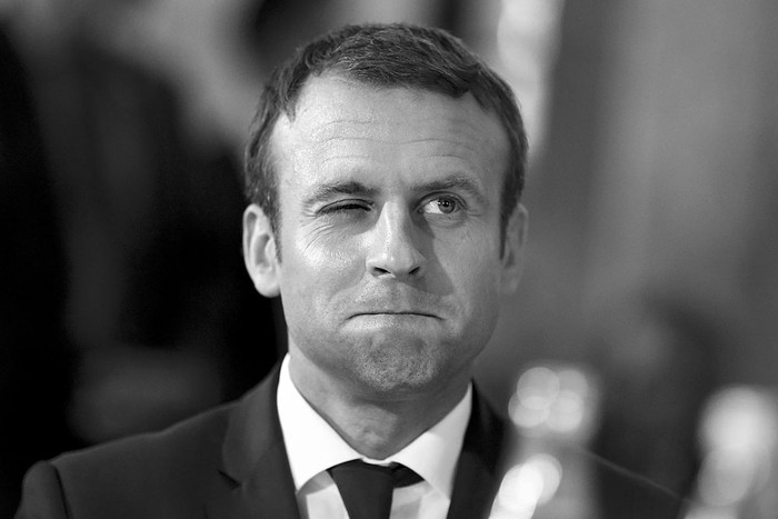 Emmanuel Macron, presidente francés, el martes, en París. Foto: Benjamin Cremel, AFP