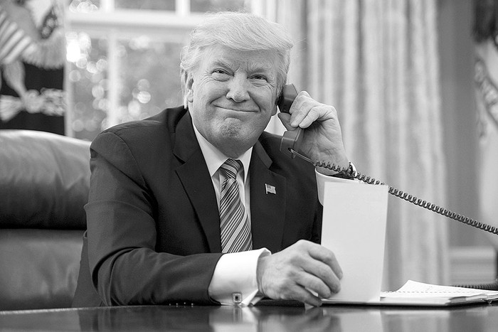 Donald Trump, ayer, en la Casa Blanca. Foto: Nicholas Kamm, AFP