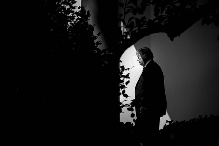Donald Trump en la Casa Blanca, el 22 de agosto. Foto: Brendan Smialowski, AFP