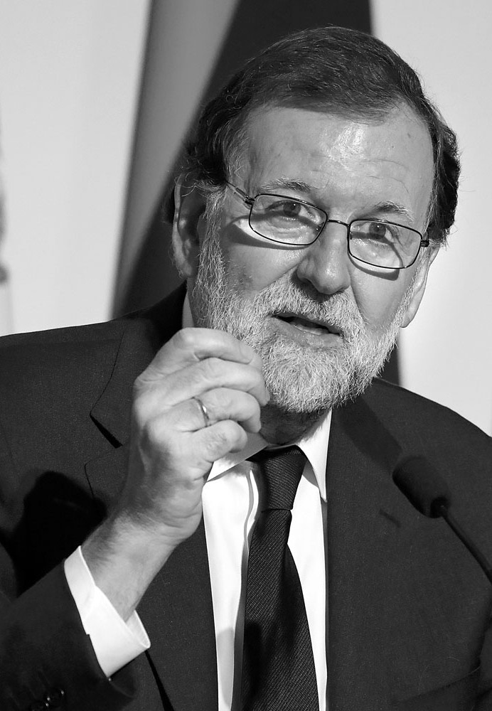 Mariano Rajoy, primer ministro español, el lunes, en el Palacio del Elíseo, en París. Foto: Ludovic Marin, AFP