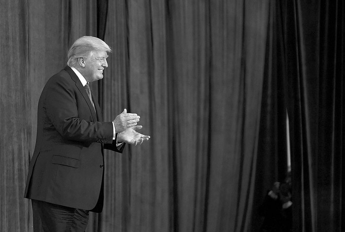 Donald Trump, durante una conferencia sobre la reforma tributaria, ayer, en Middletown, Pensilvania. Foto: Mandel Ngan, AFP