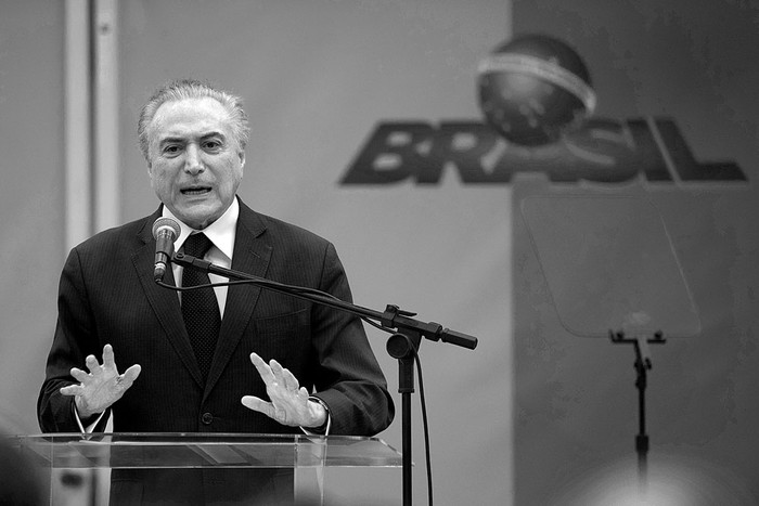 Michel Temer, presidente brasileño, ayer, en Río de Janeiro. Foto: Mauro Pimentel, AFP