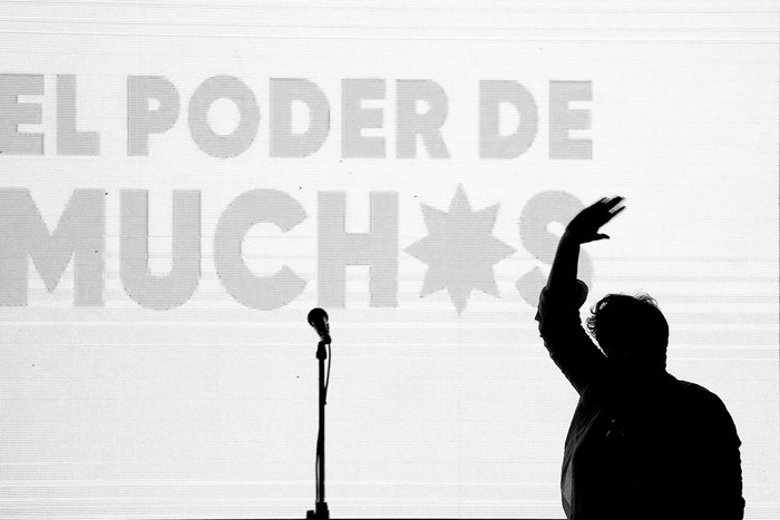 Beatriz Sánchez, candidata presidencial por el Frente Amplio, el 19 de noviembre en Santiago. Foto: Pablo Vera, AFP