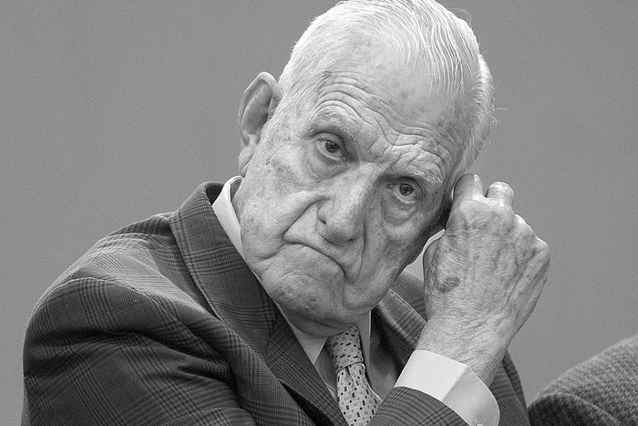 Reynaldo Bignone, el 20 de abril de 2010. Foto: Juan Mabromata, AFP