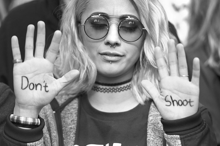 Manifestación contra la violencia armada, el sábado, en Manhattan, Nueva York. Foto: Spencer Platt, AFP