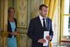 El presidente francés Emmanuel Macron, ayer, en el Palacio del Elíseo, en París.
El presidente francés Emmanuel Macron, ayer, en el Palacio del Elíseo, en París.
