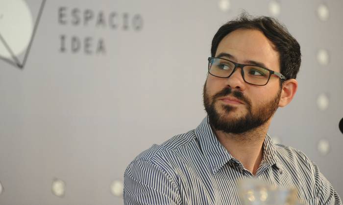 Leonel Rivero, en la presentación del programa Aprender Siempre. · Foto: Federico Gutiérrez