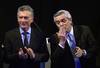 Mauricio Macri y Alberto Fernández, después del segundo debate, el 20 de octubre, en Buenos Aires. Mauricio Macri y Alberto Fernández, después del segundo debate, el 20 de octubre, en Buenos Aires.