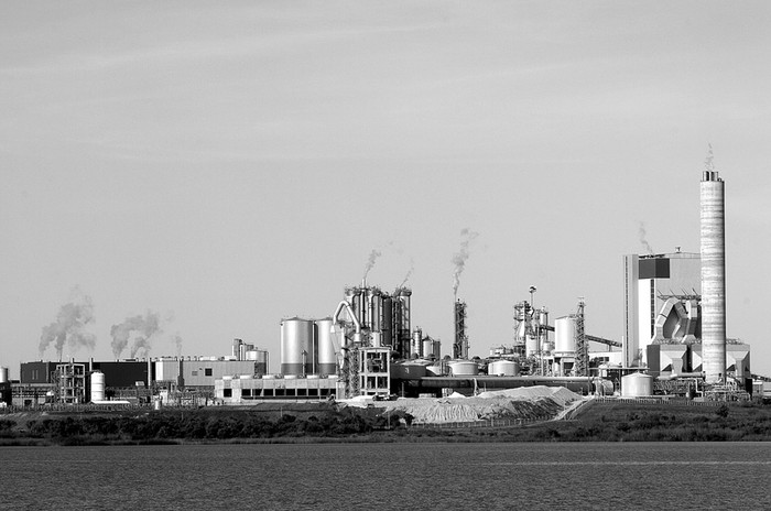 Planta industrial de UPM.  (archivo, agosto de 2008) · Foto: Sandro Pereyra