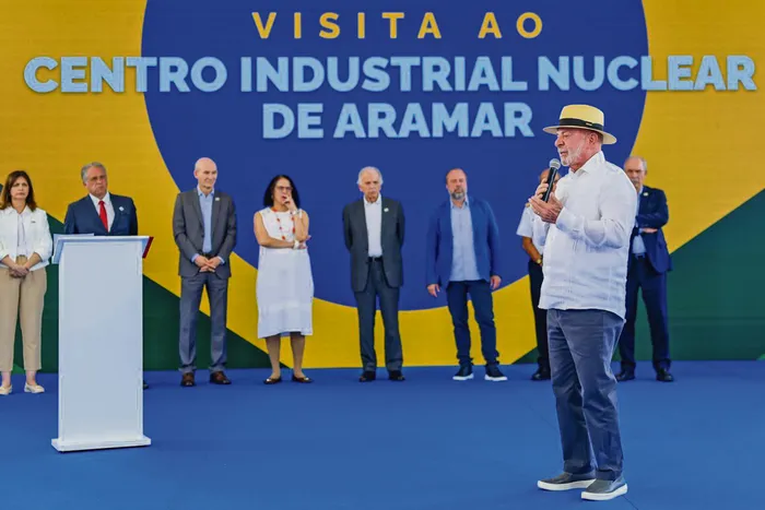 Luiz Inácio Lula da Silva, el 19 de agosto, durante su visita al Centro Industrial Nuclear de Aramar, en Iperó. Foto: Ricardo Stuckert, Presidencia de Brasil
