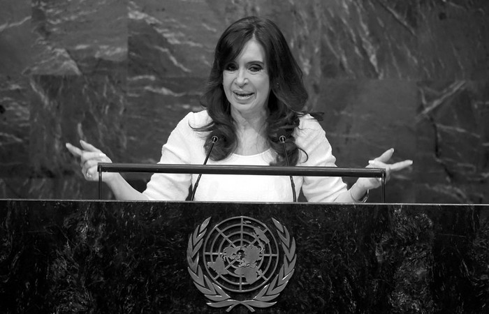 Cristina Fernández durante la Asamblea General de la ONU, en Nueva York .Foto: Timothy A. Clary, Afp