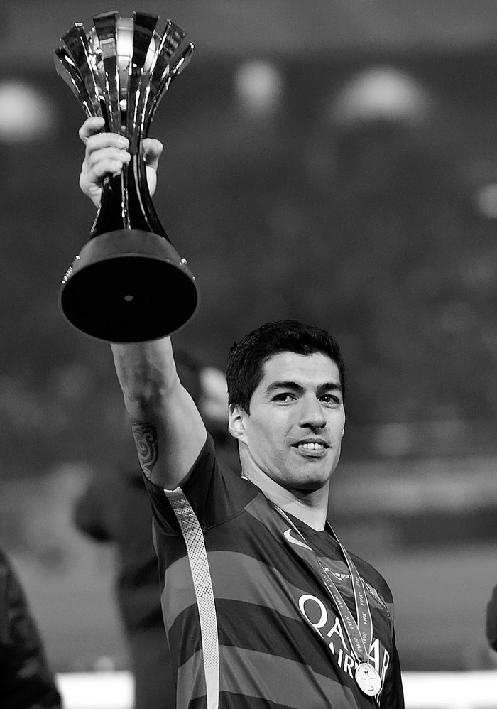 Luis Suárez, de Barcelona, luego de la final con River Plate, ayer en Yokohama, Japón. Foto: Toshifumi Kitamura, Afp