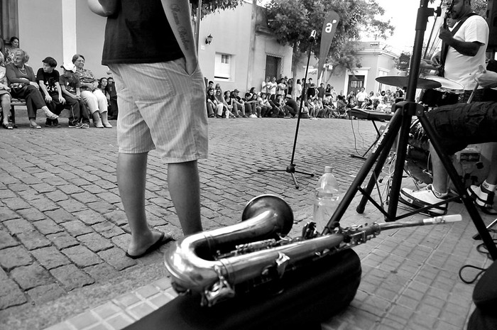 Jazz a la Calle, en Mercedes. Foto: Javier Calvelo (archivo, enero de 2014)