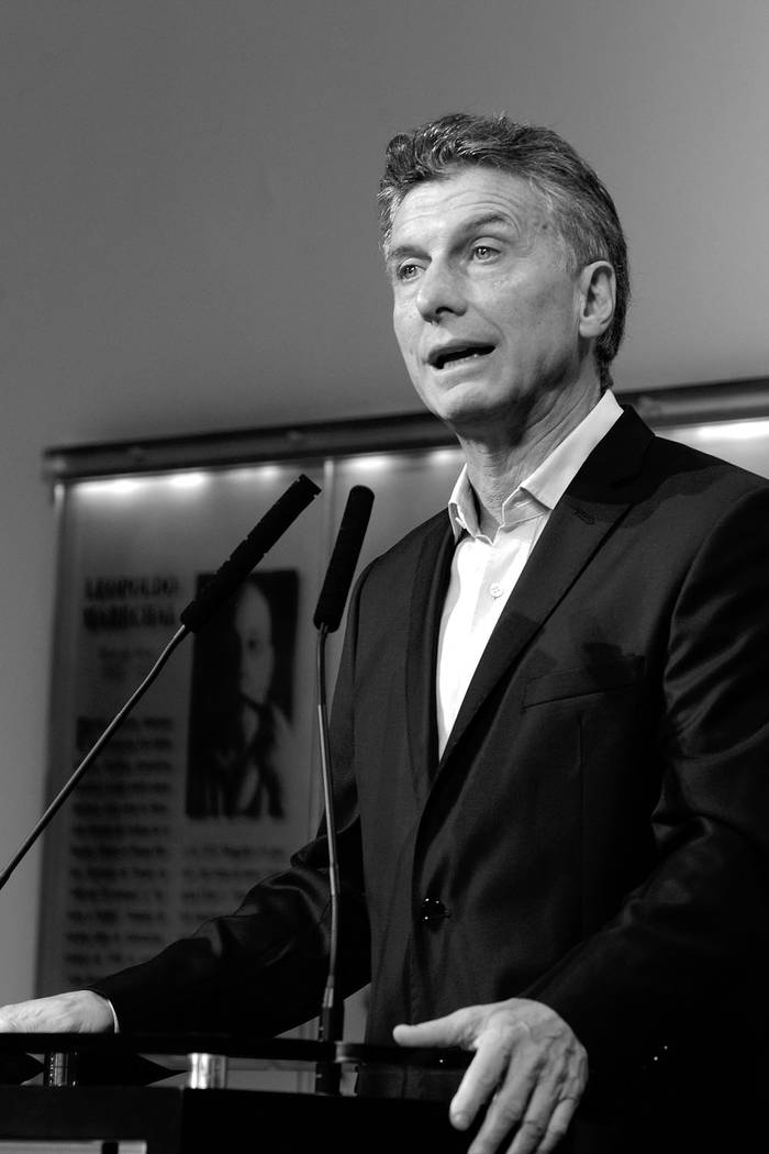 Mauricio Macri durante una rueda de prensa el martes 12 de enero en Buenos Aires. Foto: Presidencia Argentina, Afp