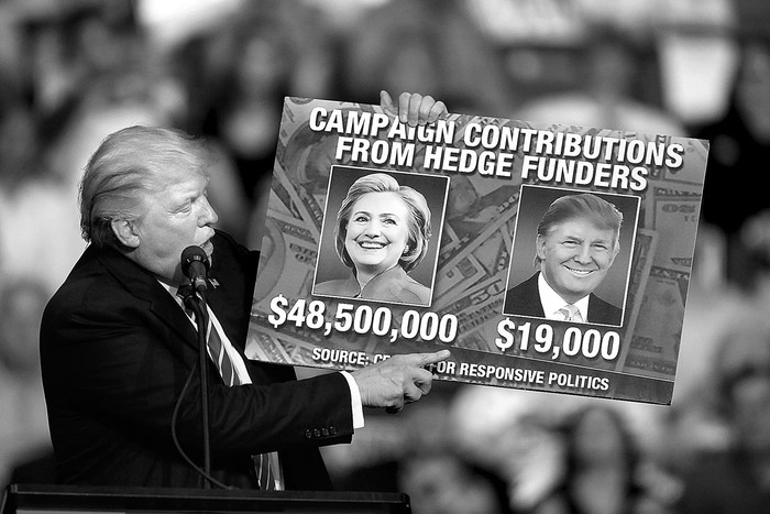 Donald Trump, candidato presidencial republicano, durante un acto de campaña,
el miércoles, en Florida, Estados Unidos. Foto: Joe Raedle, Afp