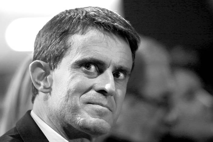Manuel Valls, candidato a las primarias presidenciales de la izquierda francesa, ayer, durante un acto en Boisseul, en el centro de Francia. Foto: Pascal Lachenaud, AFP