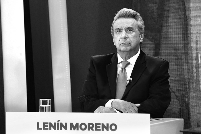 Lenin Moreno, candidato presidencial ecuatoriano por Alianza País, durante un debate, el domingo, en Quito. Foto: Rodrigo Buendía, AFP