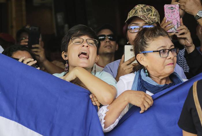 Protesta contra el gobierno Daniel Ortega, el domingo, en Managua, Nicaragua.
 · Foto: Inti Ocon