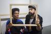Delfina Martinez y Leho De Sosa, curadores y coordinadores de la Semana de Arte Trans. · Foto: Mariana Greif Delfina Martinez y Leho De Sosa, curadores y coordinadores de la Semana de Arte Trans. · Foto: Mariana Greif